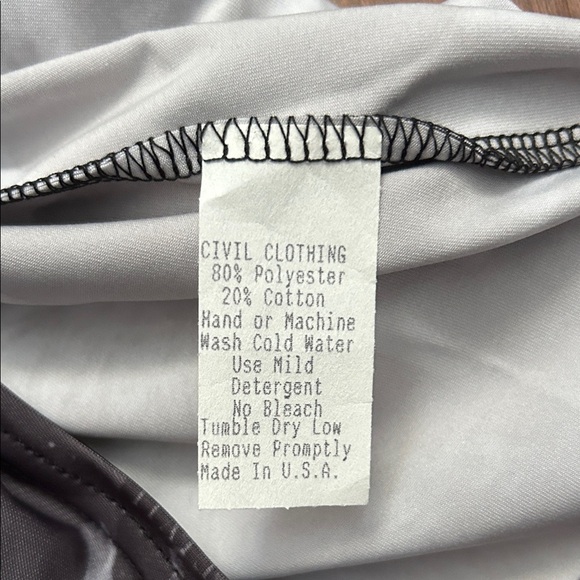 Civil Regime Black and Gray Wolf Bodycon Dress, Size Large, NWT - Picture 10 of 12